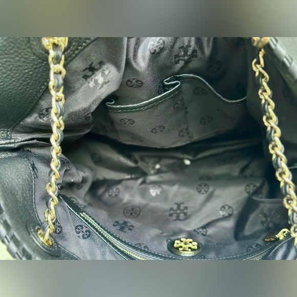 Tory Burch Thea Slouchy black leather handbag Large 14X16" - Picture 4 of 4